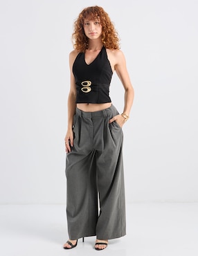 Top Metropolis cuello V tirante ancho