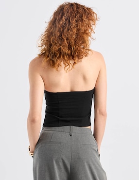 Top Metropolis cuello V tirante ancho