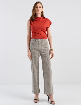 Jeans relaxed palazzo Metropolis para mujer