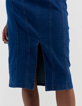 Vestido midi casual Metropolis para mujer