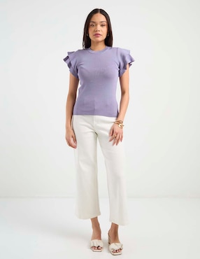 Jeans wide leg Metropolis para mujer