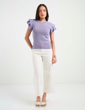 Jeans wide leg Metropolis para mujer