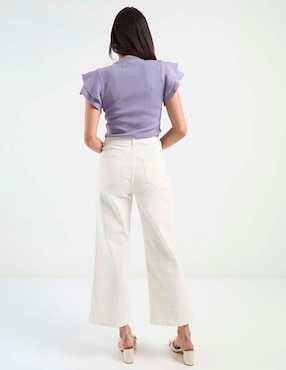 Jeans wide leg Metropolis para mujer
