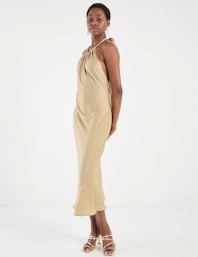 Vestido crop formal Metropolis para mujer