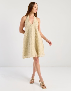 Vestido arriba de la rodilla casual Metropolis para mujer