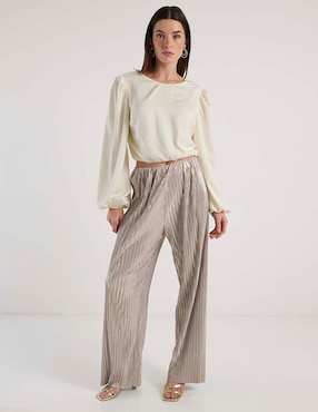 Pantalón straight Metropolis para mujer