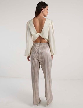 Pantalón straight Metropolis para mujer