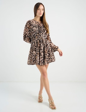 Vestido mini casual Metropolis para mujer