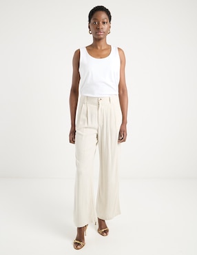 Pantalón relaxed Metropolis amplio para mujer