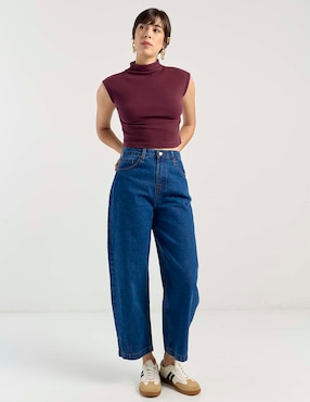 Jeans relaxed wide leg Metropolis para mujer