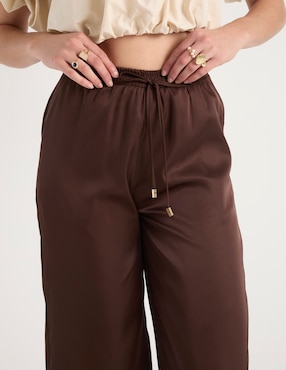 Pantalón relaxed Metropolis regular para mujer