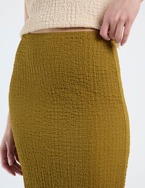 Falda midi Metropolis a la cintura