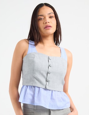 Blusa de tirantes Metropolis para mujer