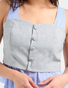Blusa de tirantes Metropolis para mujer