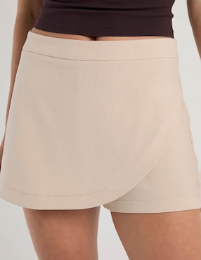 Falda short Metropolis a la cintura
