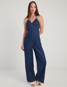 Jumpsuit Metropolis de mezclilla casual para mujer