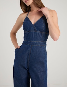 Jumpsuit Metropolis de mezclilla casual para mujer