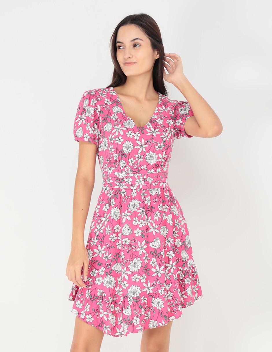 Vestido corto casual Metropolis para mujer