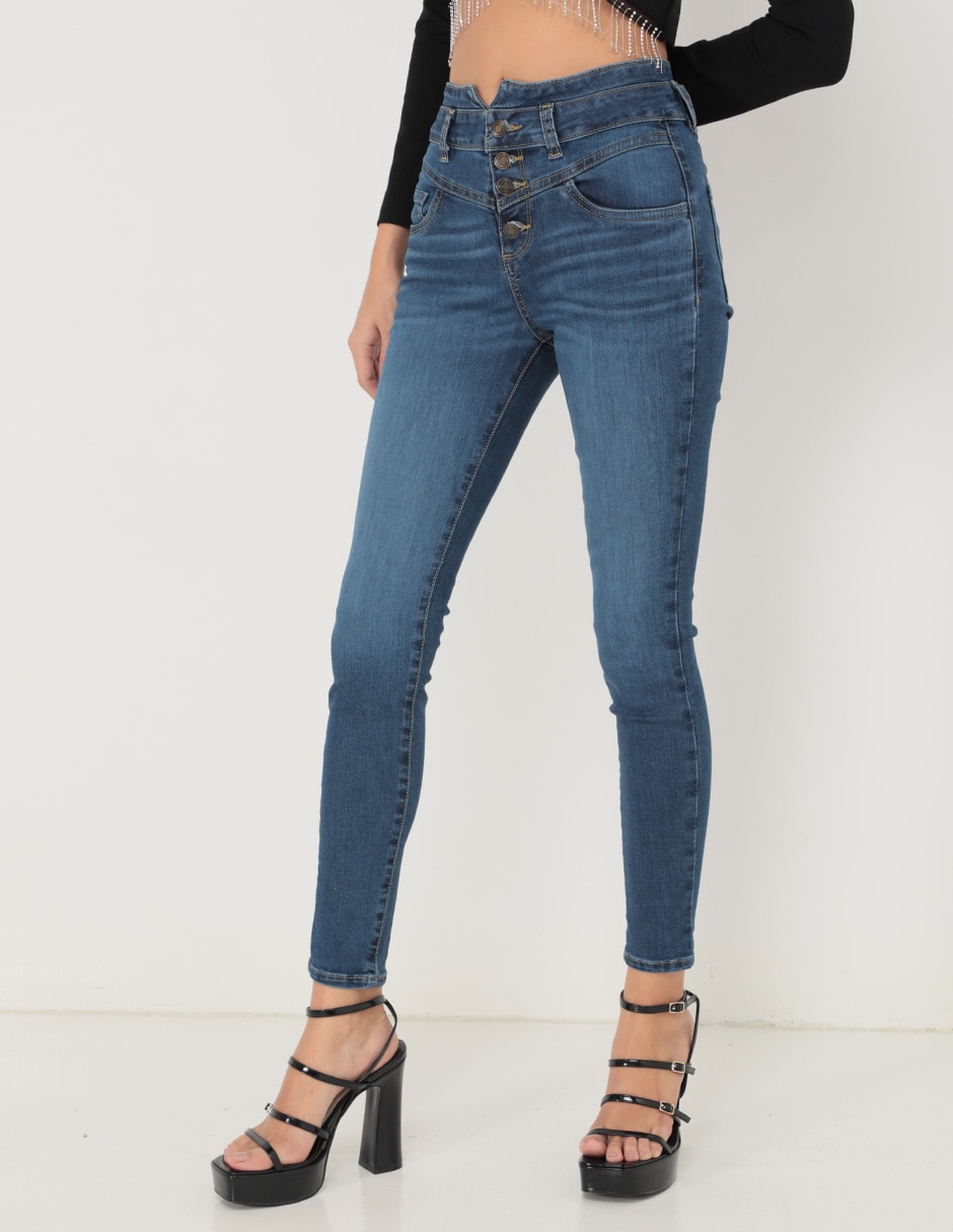 Jeans skinny Opp's Jeans corte cintura alta para mujer