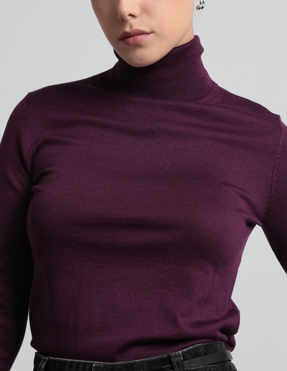 Suéter cuello tortuga para mujer 4