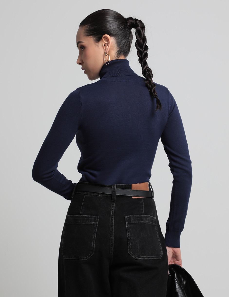 Suéter Metropolis cuello tortuga para mujer