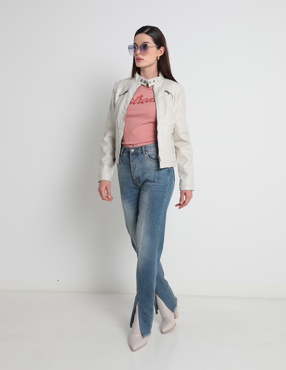 Playera manga corta cuello redondo para mujer 3