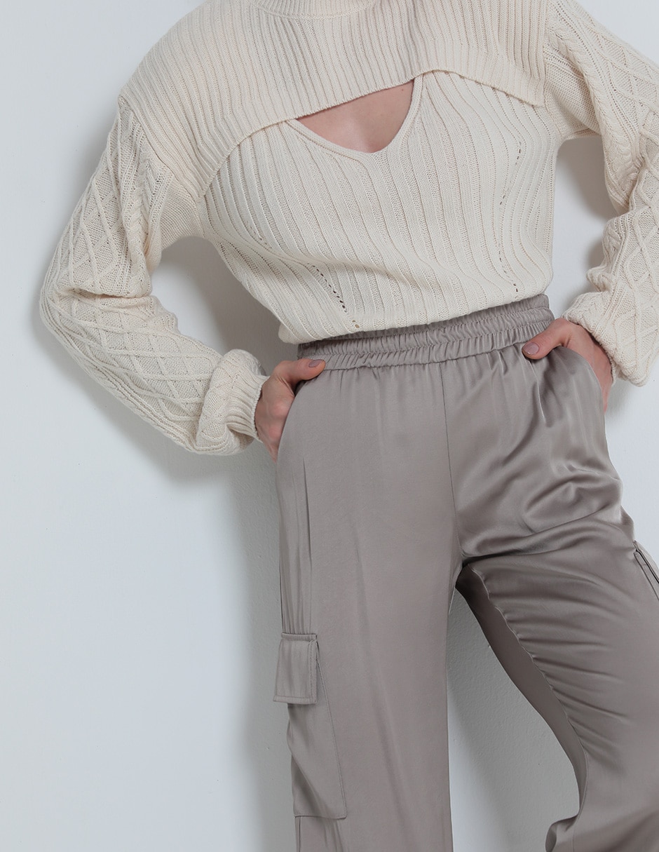 Pantalón amplio para mujer 4