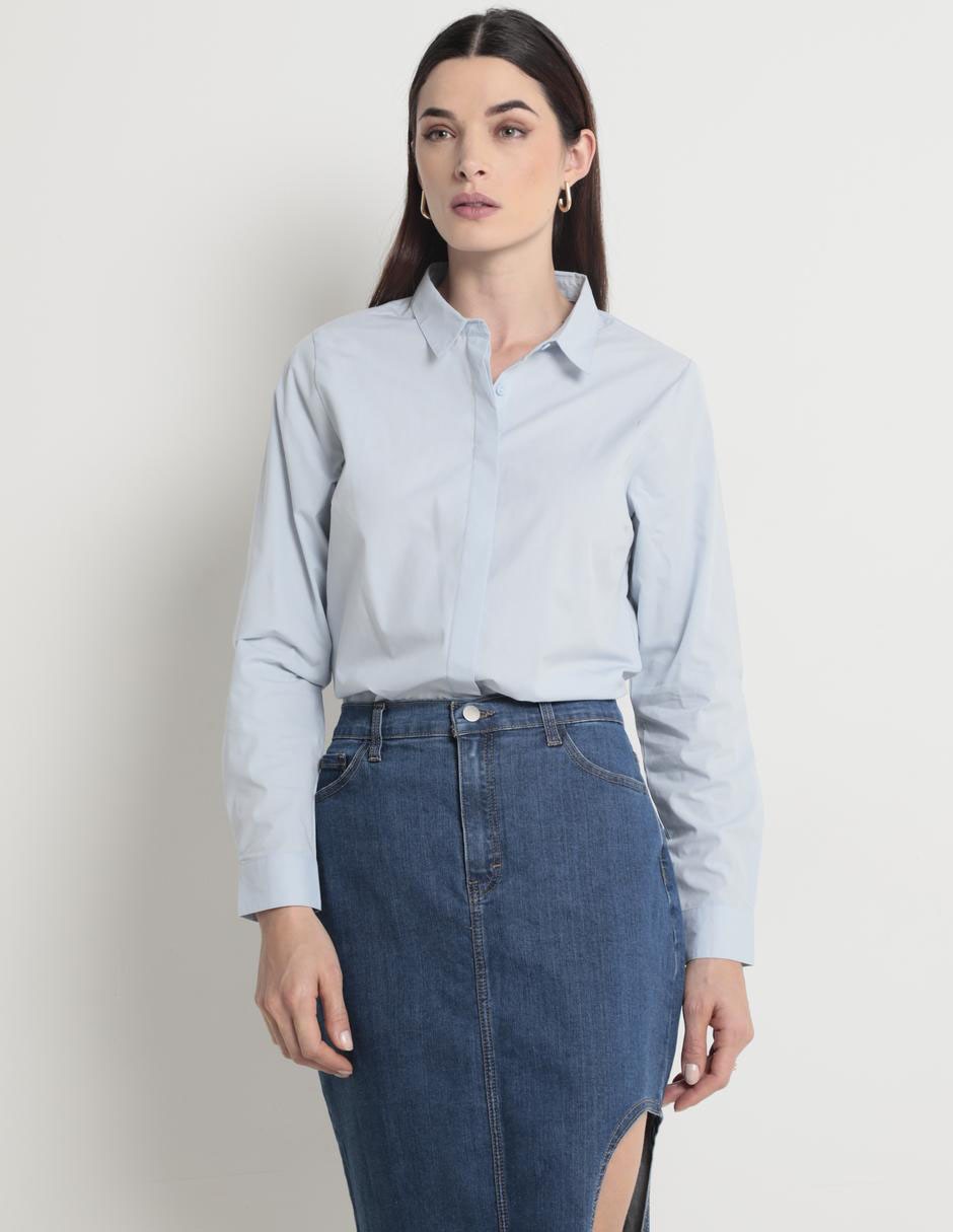 Blusa manga larga para mujer