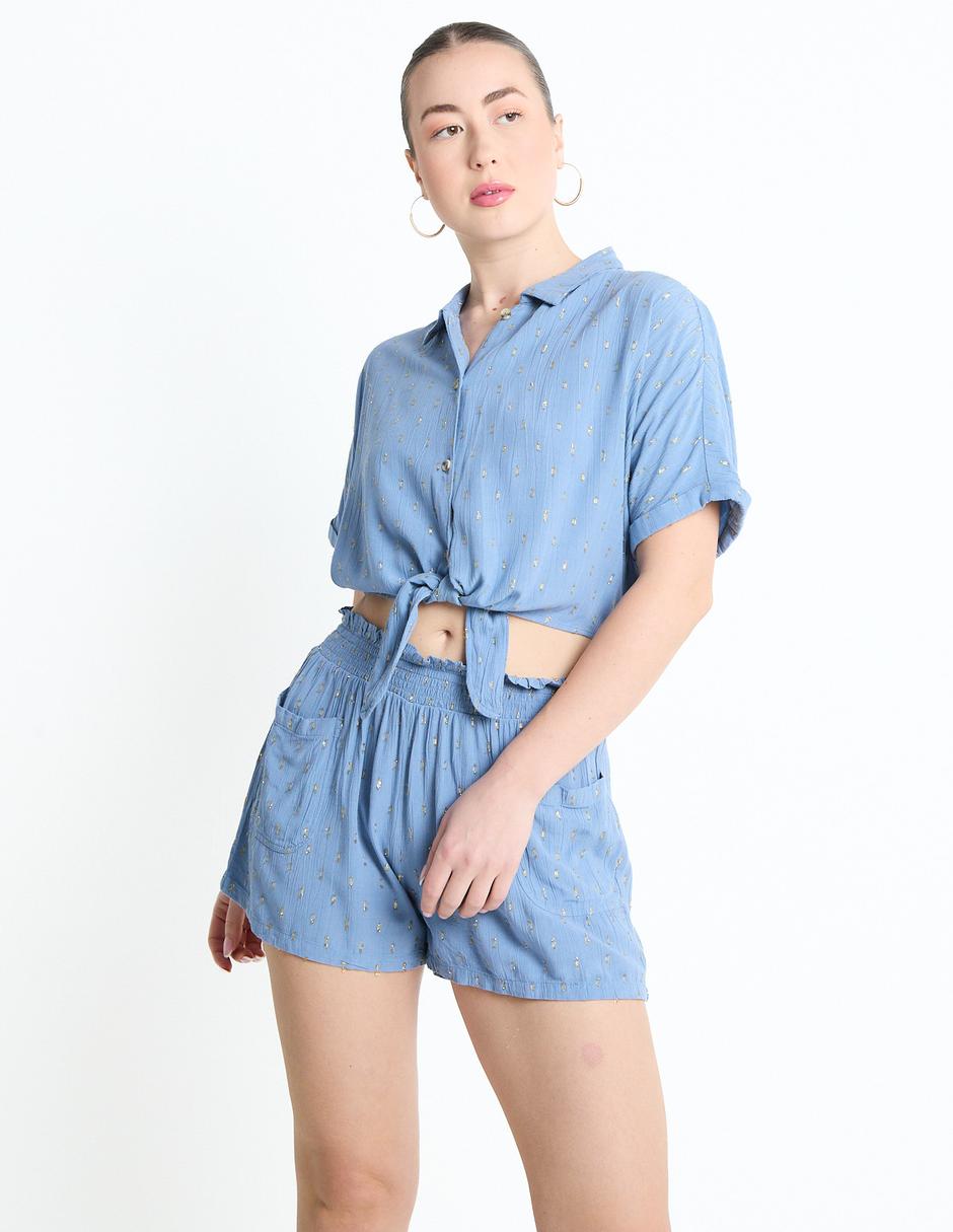 SHORT METROPOLIS, G, AZUL ACERO PRETEÑI
