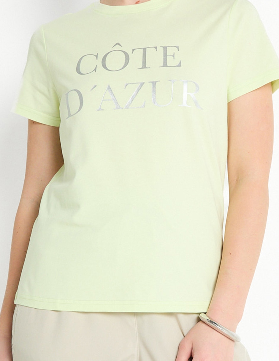 Playera manga corta cuello redondo para mujer 5
