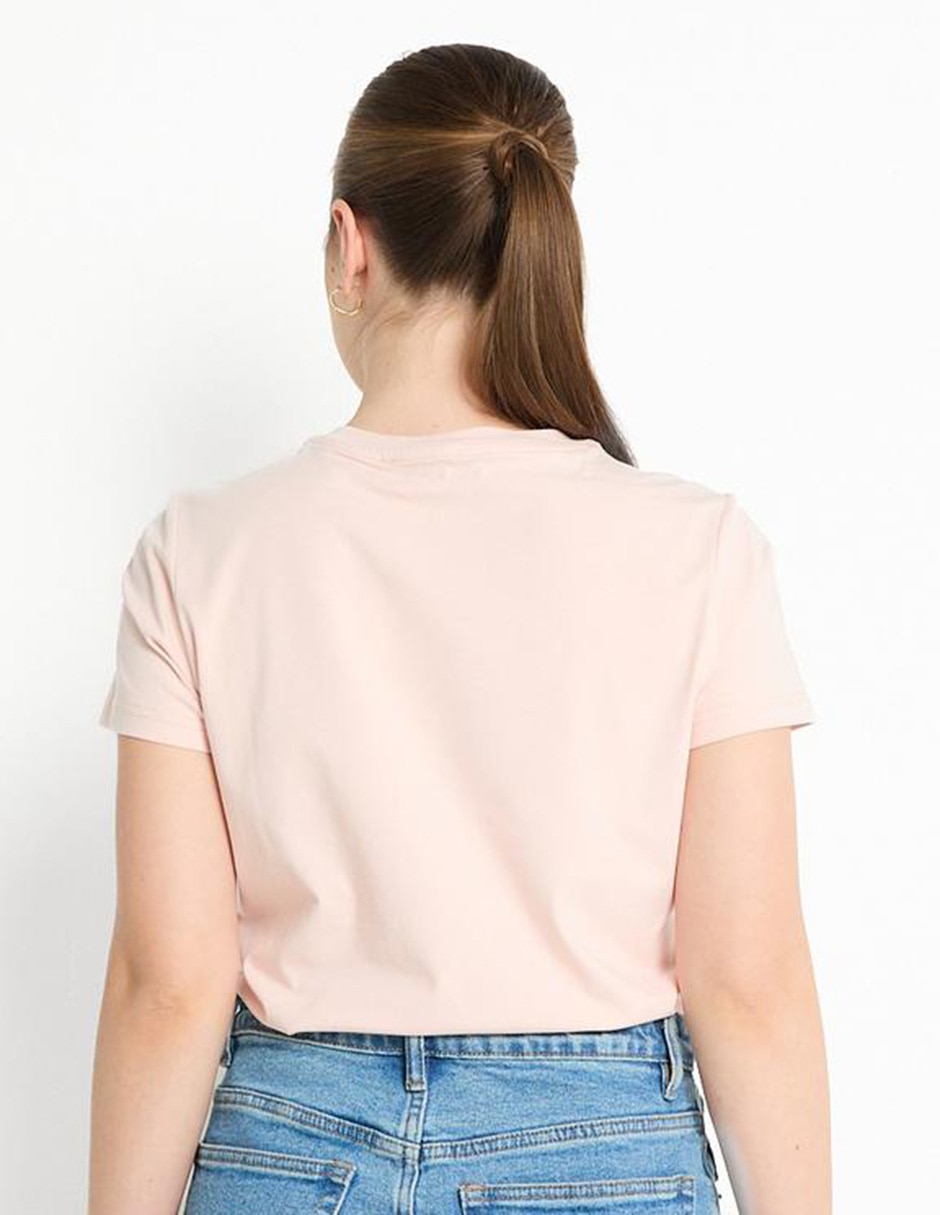 Playera manga corta cuello redondo para mujer 2