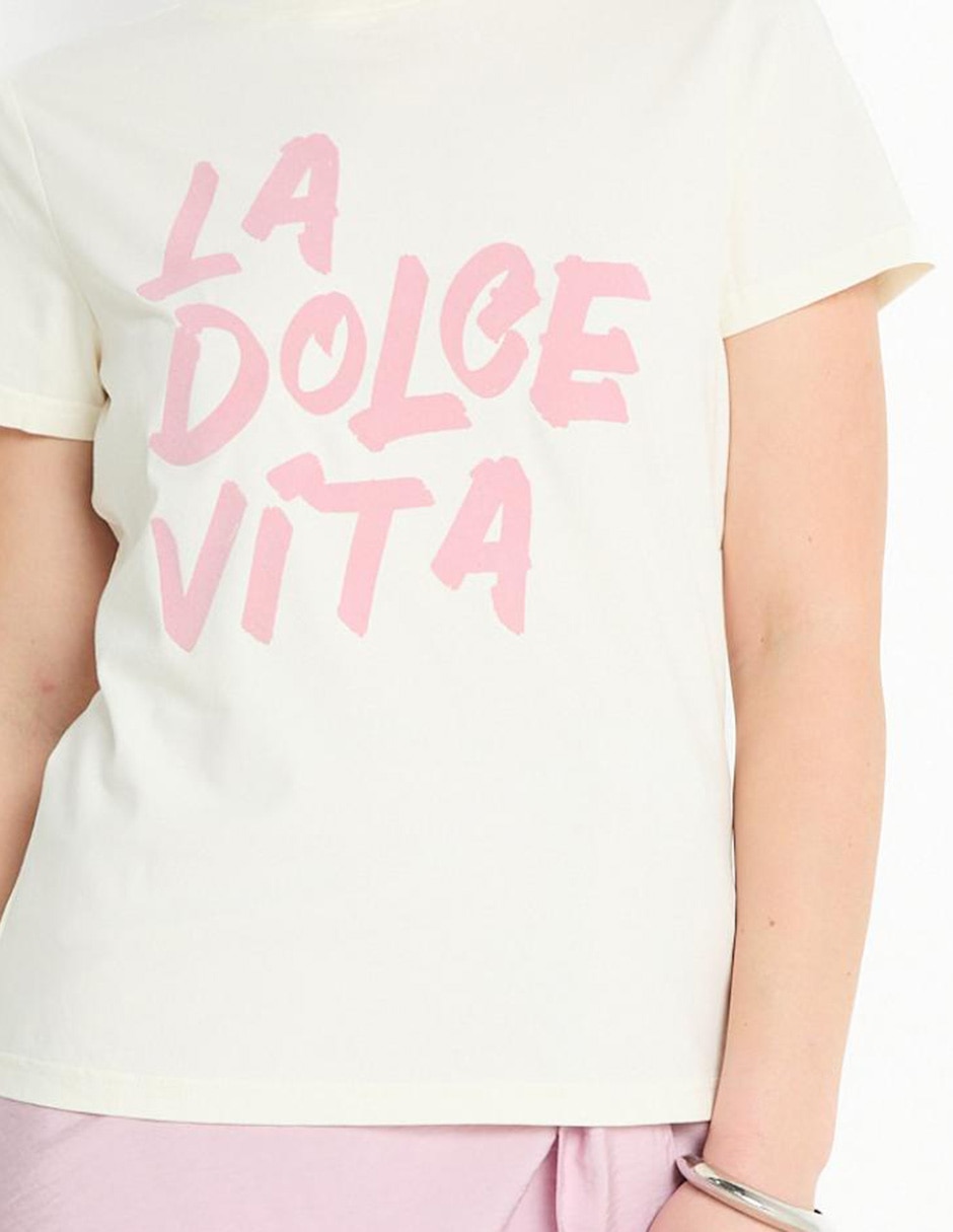 Playera manga corta cuello redondo para mujer 4