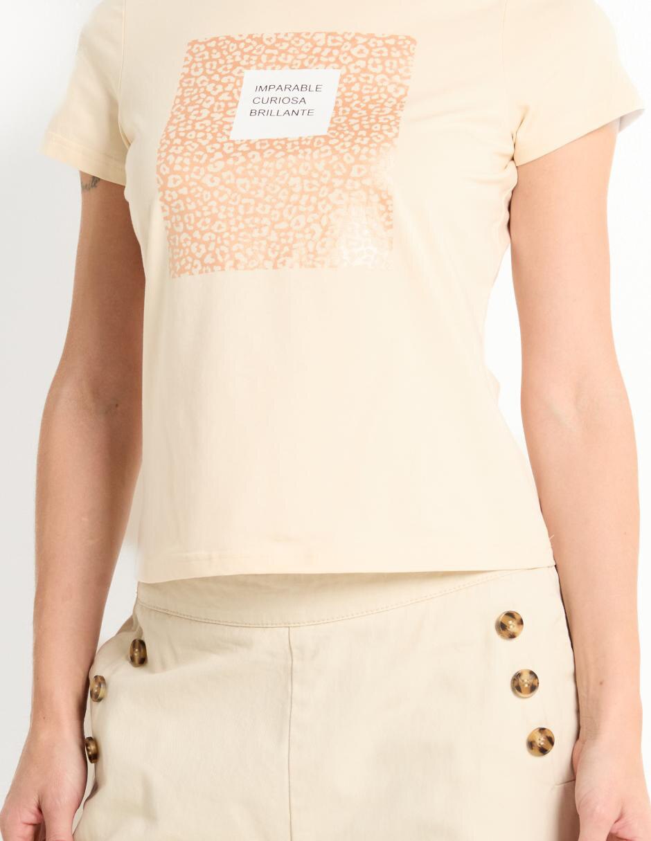 Playera manga corta cuello redondo para mujer 5