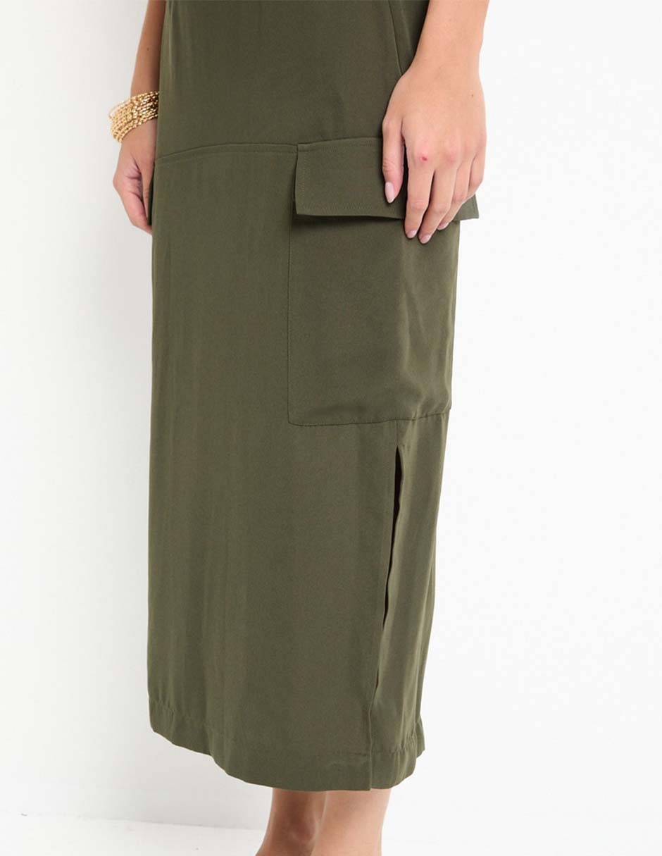 Falda crop a la cintura 4