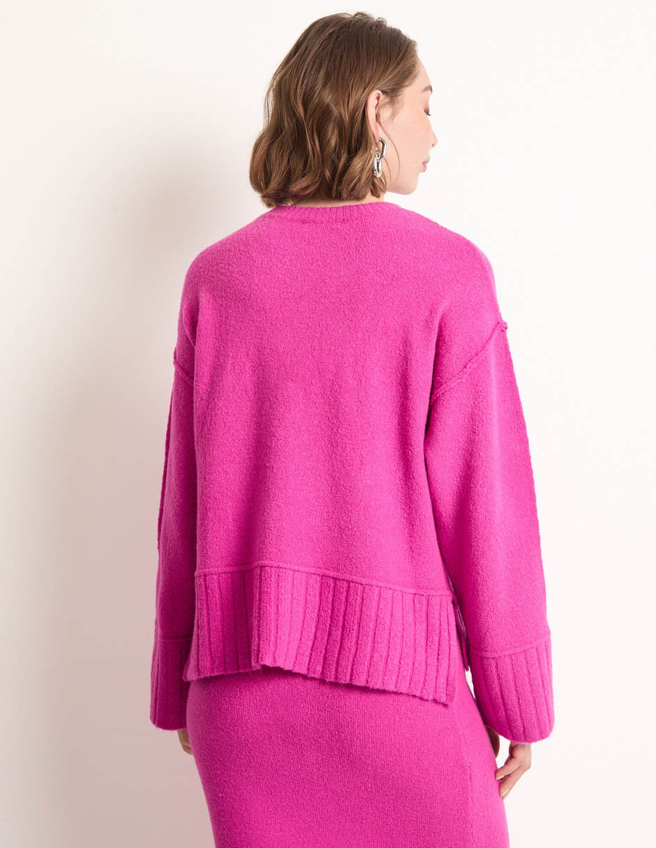 Suéter cuello redondo para mujer 2