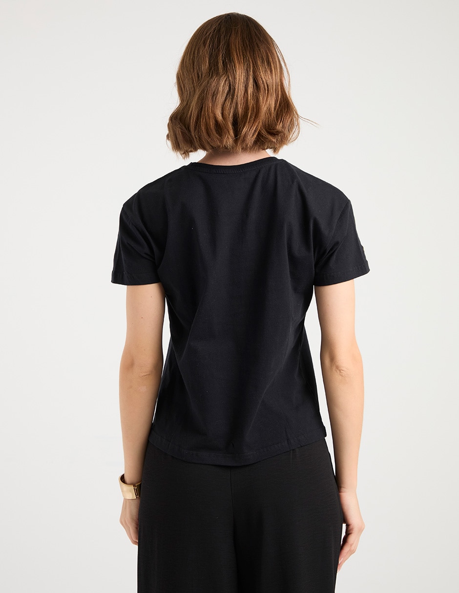 PLAYERA MPM25128-10 METROPO, CH, NEGRO