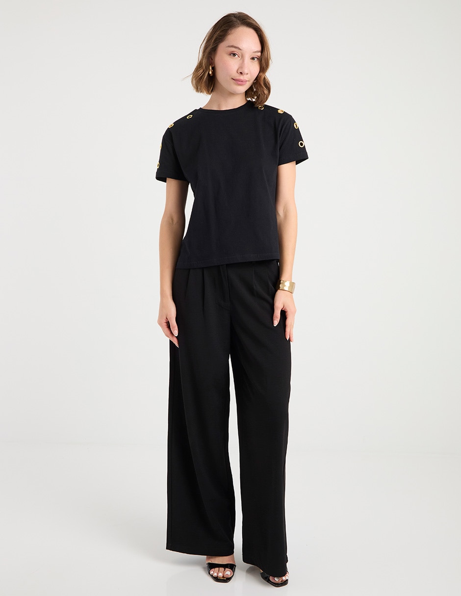 PLAYERA MPM25128-10 METROPO, CH, NEGRO