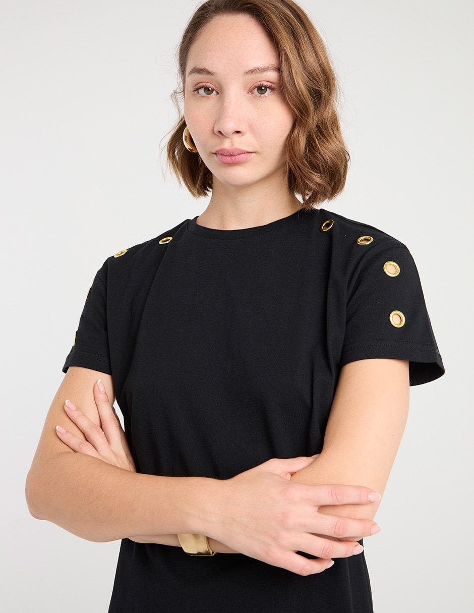 PLAYERA MPM25128-10 METROPO, CH, NEGRO