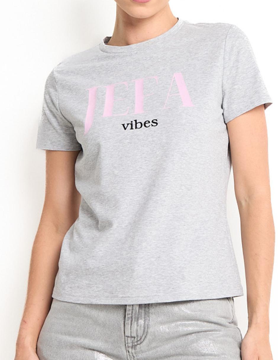 Playera manga corta cuello redondo para mujer 5