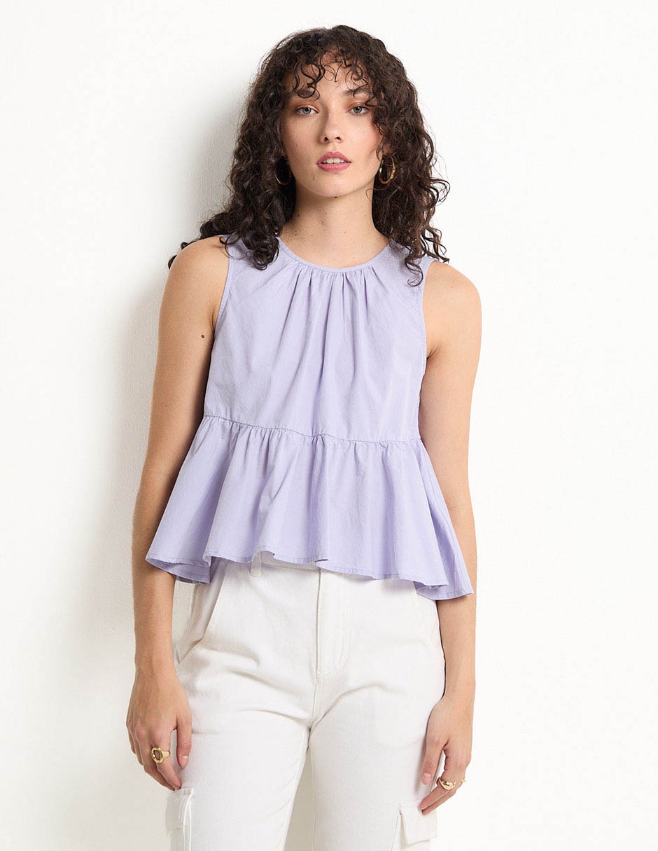 BLUSA MPM25011-07 METRO, M, AZUL CIELO