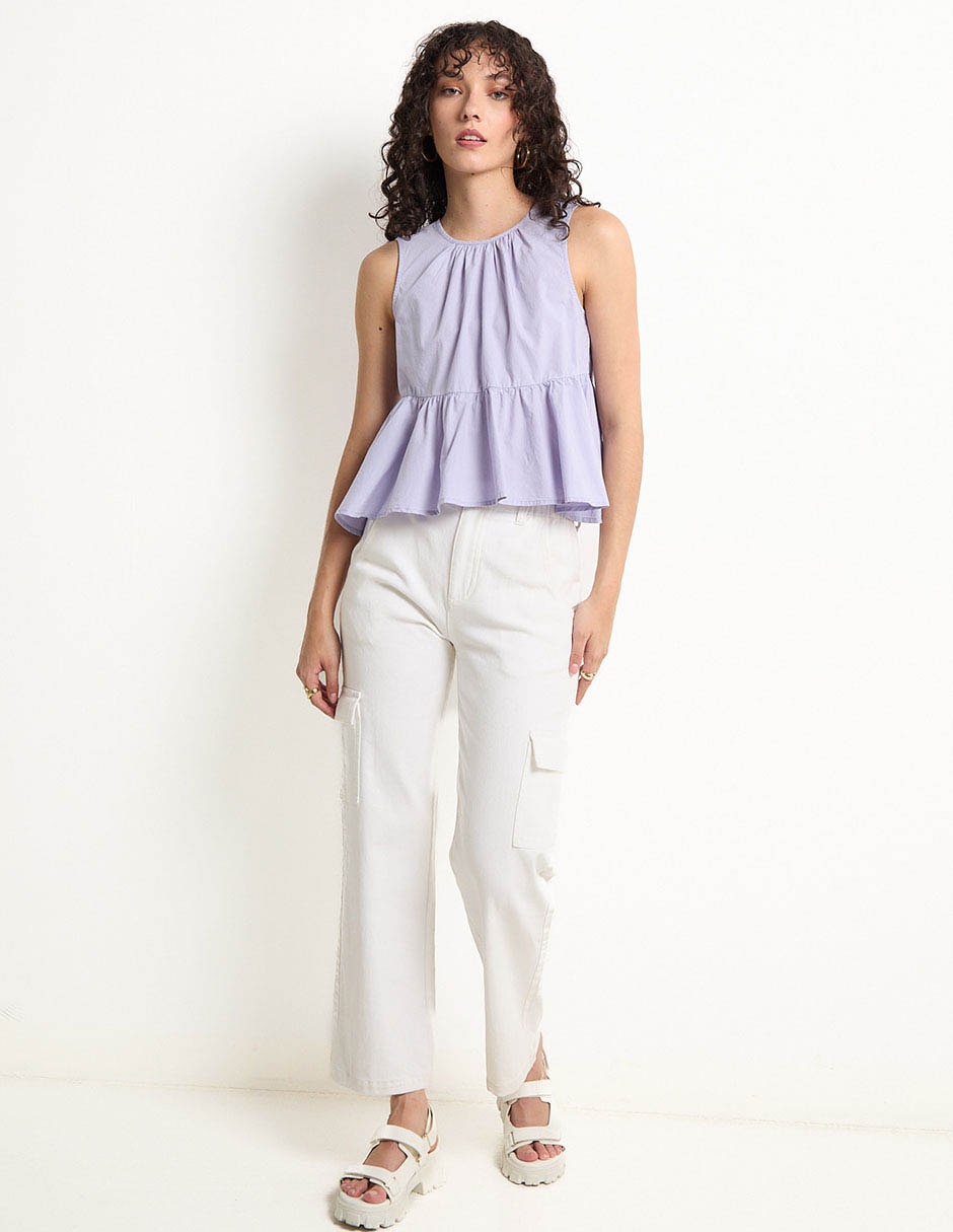 BLUSA MPM25011-07 METRO, M, AZUL CIELO