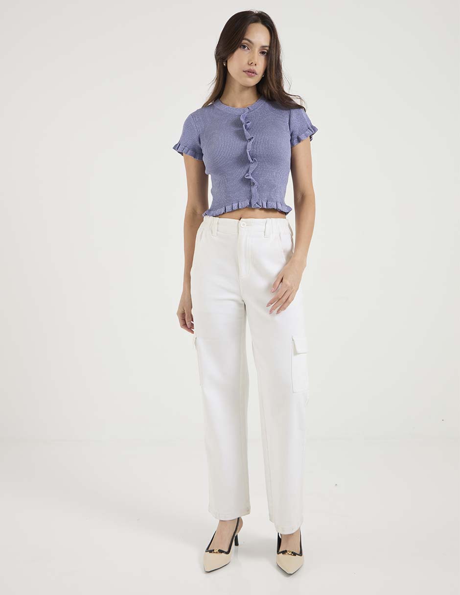Blusa manga corta para mujer 3