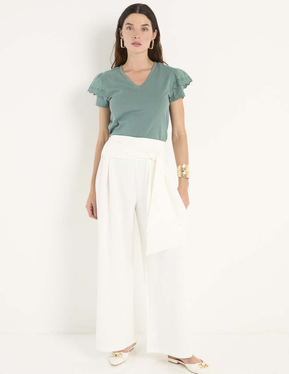 Pantalón relaxed amplio para mujer 3