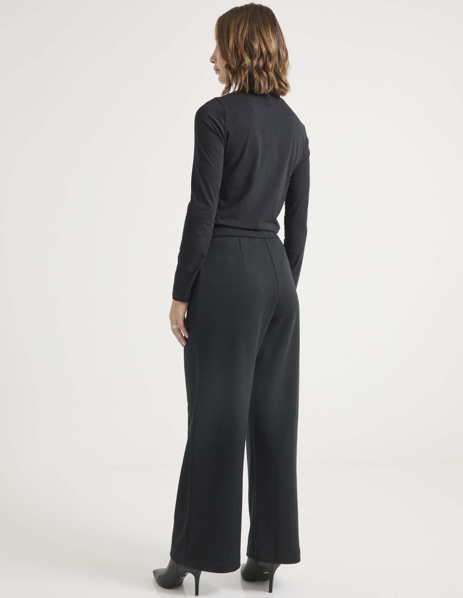 PANTALON METROPOLIS, EG, NEGRO LISO CIN