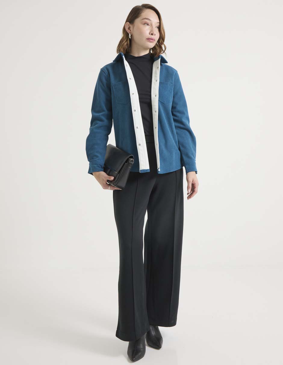 PANTALON METROPOLIS, EG, NEGRO LISO CIN