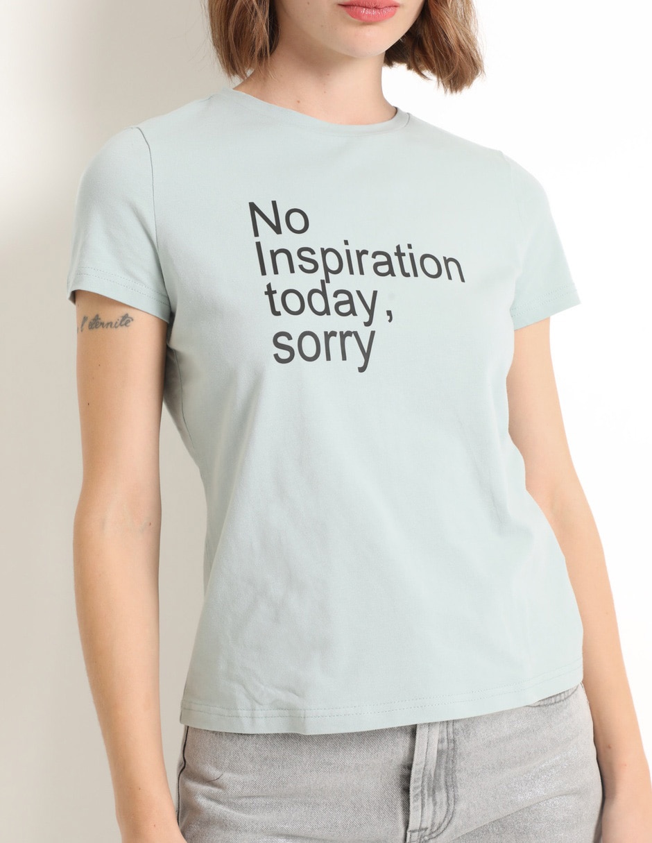 Playera manga corta cuello redondo para mujer 4