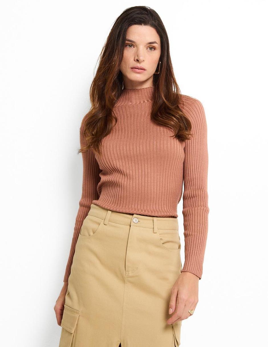 Suéter cuello alto para mujer Suéter cuello alto para mujer