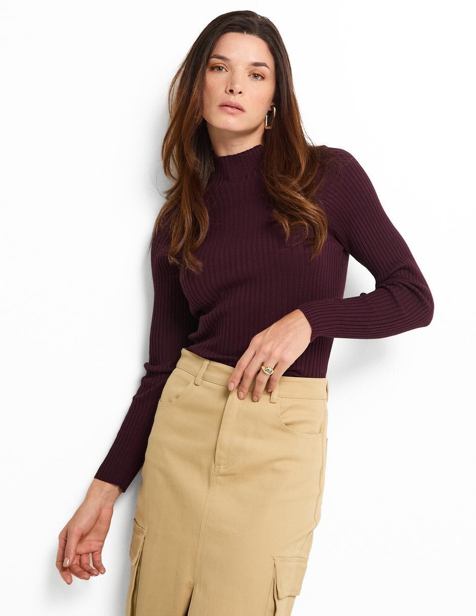 Suéter cuello alto para mujer Suéter cuello alto para mujer