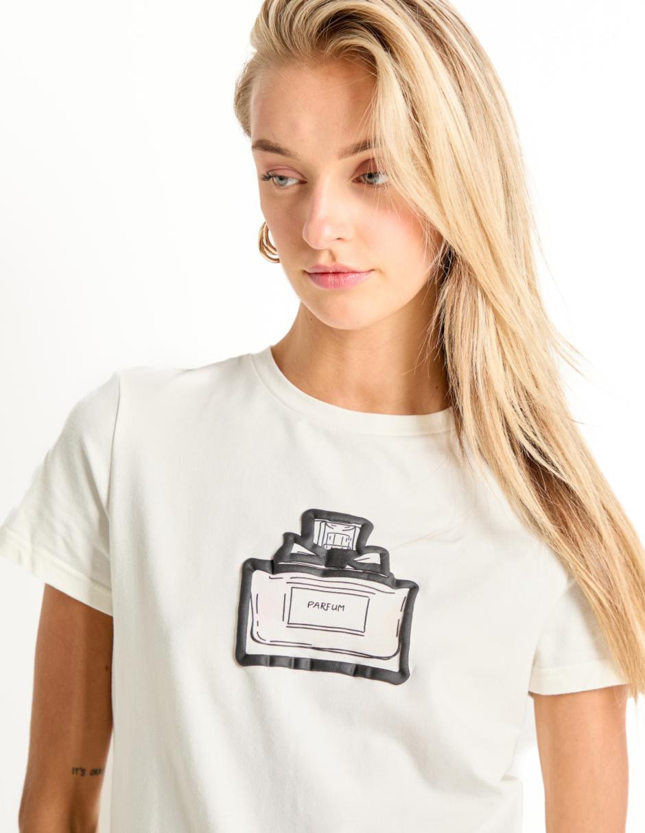 Playera manga corta cuello redondo para mujer 4
