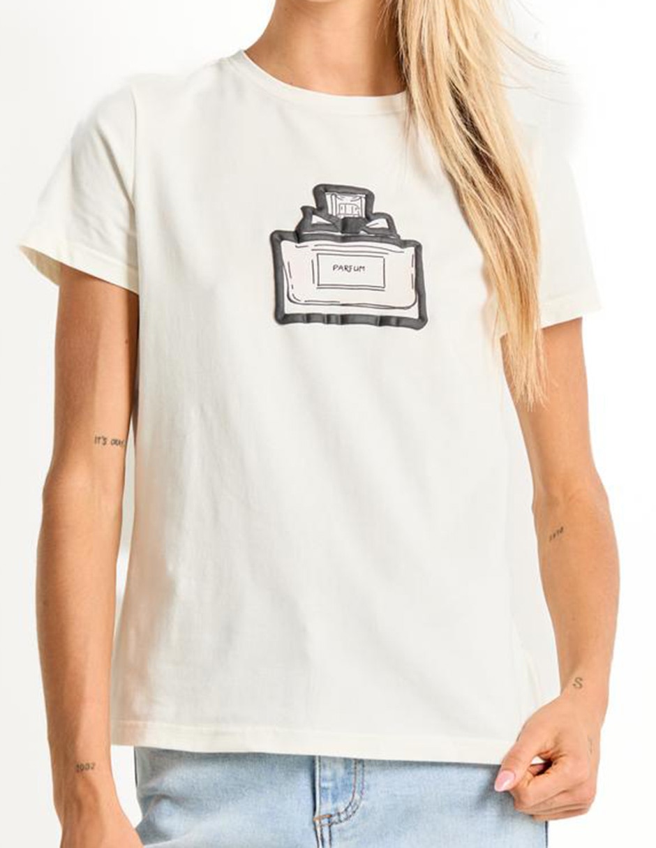 Playera manga corta cuello redondo para mujer 5
